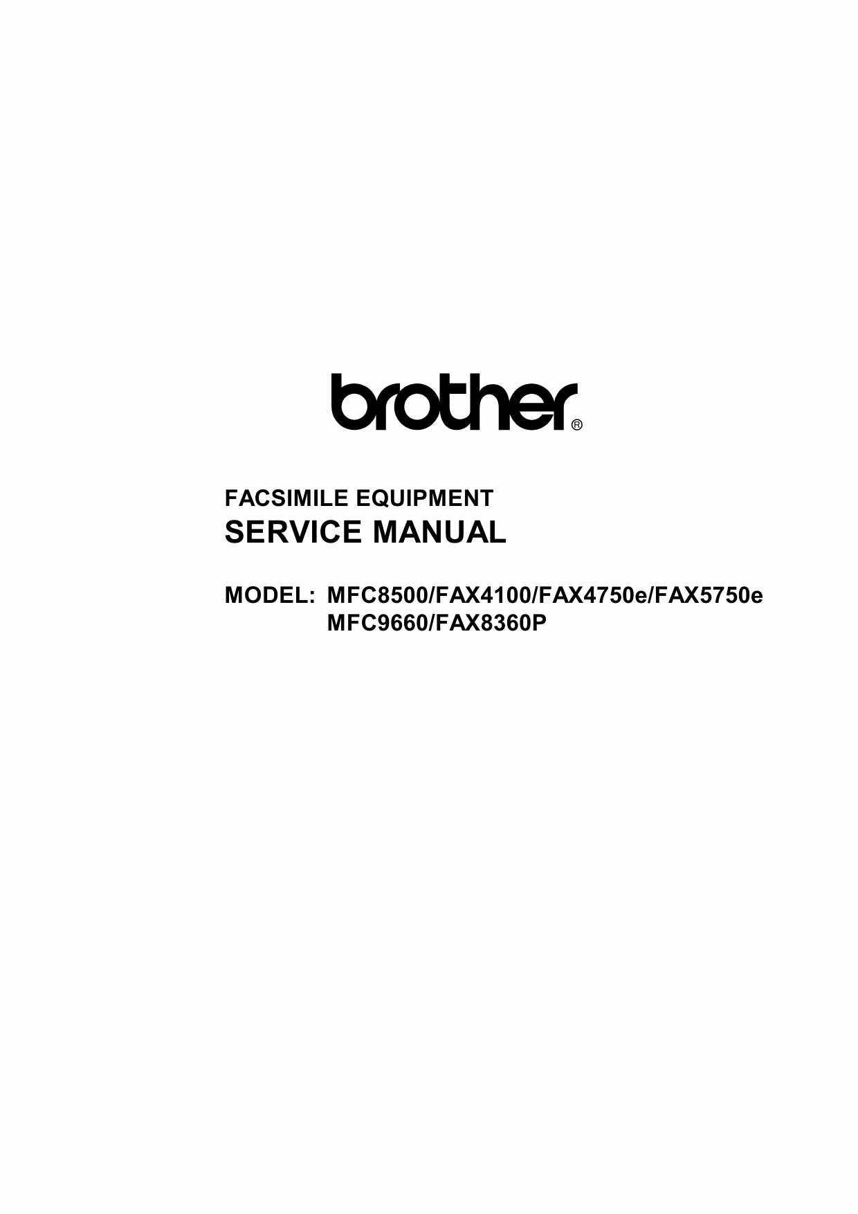 Brother MFC 8500 9660 FAX4100 5750 8360 Service Manual-1